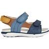 Geox Sandali da bambino B Delhi Boy, Blue Lt Brown, 22 EU