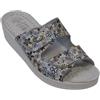 Dr.Punto Rosso Dr Punto Rosso Medical Comfort 410SBF Sandali Zoccoli Sabot Pantofole Scarpe di Pelle, Donna, Fiore Blu, EU 39
