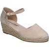 amarpies | Espadrillas Donna - Yute con Fibbia - Espadrilles Stilosi - Cuneo medio e confortevole - Versatile - Modello ACX26481, beige, 38 EU