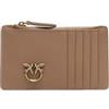 Pinko Airone Cardholder Vitello Seta, Accessori Portacarte da Viaggio Donna