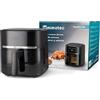 M mimotec - Roa Touch 5,7L Friggitrice ad Aria Senza Olio, 1700W, 8 Menu, Touch Screen, Timer Regolabile di 60 Minuti, Temperatura 80-200°C, Cottura Facile e Sana