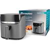 M mimotec Friggitrice ad Aria Biota Touch 7,6L - Friggitrice ad Aria Senza Olio, 2000W, Touch Screen, 8 Menu, Timer Regolabile di 60 Minuti, 80-200°C, Riduzione dei Grassi per una Cottura Sana