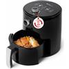 Swiss Home Z SwissHome PETIT - Friggitrice ad aria 2.5L 1200W - Temperatura 80-200°C - Timer 30 Min - Pentola in teflon rimovibile - Protezione contro il surriscaldamento - Maniglia antiurto e antiscivolo
