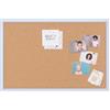 Bi-Office Lavagna In Sughero, Cornice in Legno Blu Pastello MDF, 90x60cm