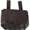 Oxxggkao Marsupio medievale in pelle vintage lavorato a mano cintura marsupio medievale nordico goffrato borsa portafoglio hip pack, Caff, Taglia unica