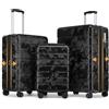 Sea choice Set Valigie 3 Rigide Espandibili 100% RPO Set Trolley Policarbonato Ultra Leggera Valigia con Chiusura TSA e 4 Ruote, camuffamento