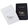 Ddujbtp Set di 2 porta passaporto per coppie, regalo di nozze, da viaggio, essenziale, in morbida pelle PU, per donne e uomini, Nero e bianco, Love version, Organizer per borse