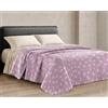 Riad Arredo Trapuntino Matrimoniale Primaverile Estivo Morbida Microfibra 250x250 cm - Copriletto Trapuntato Leggero Delicato Traspirante Anallergico - Margherite Rosa