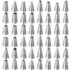 EJRUP Set di 48 Beccucci per Sac a Poche Grandi Professionali Beccuccio Inox Bocchette Decorative Accessori per Decorare Cupcakes, Torte, Zeppole, Biscotti, Pasticceria