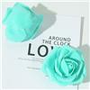 C.X.Y. 50x Fiorellini Rose finti Grande 7cm, rose artificiale,Foam PE Bomboniera Regalo Scatola Fai Da te decorazione (TIFFANY)