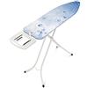 Brabantia - ASSE da Stiro B - per Ferro a Vapore - con portacaldaia Solid - Regolabile in Altezza - Robusto a Quattro Gambe - con la Mano Sinistra e Destra - Pieghevole - Ice Water - 124x38 cm