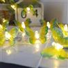 EONANT Catena luminosa a libellula 10 piedi 20 LED stile retrò filo di rame farfalla catena luminosa a batteria albero di Natale giardino matrimonio decorazione natalizia e illuminazione estiva