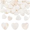 SUNNYCLUE 1 scatola 60 pezzi Perline di Cuore di Conchiglia Perline Distanziatrici Conchiglia Perline di Conchiglia Piatta Perline di Conchiglie Perline di Conchiglia D'Acqua Dolce Distanziatore di Fa