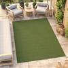 TAPISO Mono Tappeto da Esterno Verde a Tinta Unita Resistente alle Intemperie per Patio Balcone Terrazza e Giardino Facile da Pulire UV Oeko Tex Certificato Design Moderno 300 x 400 cm