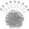 CFifHtOL 2000 Pezzi Spille da Balia Piccole e Resistenti - Spille di Sicurezza per Cucito, Sartoria, Artigianato, Abbigliamento e Usi Quotidiani,Argento