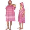 LeStoff Poncho surf adulto, 100% cotone bio, Fucsia, S/M