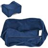 ZOAN Life ZOAN Blue - Federa per cuscino per ginocchia, 25,4 x 20,3 x 16 cm, con cerniera, da applicare al cuscino in memory foam