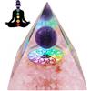 JYNVO Piramide dell'Albero della Vita, Cristallo di Quarzo rosa per Guarigione, Regalo di Buona Fortuna per Ragazzi & Ragazze, Salute & Fortuna-Rosa