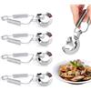 mohito 4 Pezzi Clip a Chiocciola in Acciaio Inossidabile Pinze per Alimenti,Clip per Alimenti a Clip per Lumache,per Lumaca,Pinze,Forchette,Testa Cava,Clip Alimentari,Granchio Piccoli,Utensile da Cucina