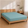 Homebliss Lenzuolo con Angoli Microfibra 150x190+25 - Sottolenzuolo Turchese