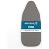 Encasa XO Mini copriasse da stiro con retro extra spesso, fascia elastica in tinta unita (adatto per assi standard Mini da 72x30 cm) termoriflettente - Grigio