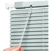 Generico Veneziana in Alluminio per Finestre, 40 60 70 90 100 110 140 160 170 190 200 215 cm Protezione dalla Luce e Visibilità Esterna, Kit di Fissaggio a Muro Incluso(Blue-3)
