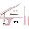 Kiuiom Snap Bottoni Pinze, Pinze Installazione per Bottoni, Pinze per Bottoni Automatici, Bottoni a Pressione Pinza Pinze per Bottoni T3 T5 T8 Abbigliamento Pulsante Pinze Strumento per Cucire (Rosa)