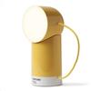 Lexon ORBE Lampada LED da tavolo ricaricabile senza fili con testa rimovibile magnetica e rotante, per comodino, scrivania o terrazzo, Giallo