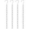 Pinsheng Catene Appendiabiti in Acciaio Inox, Organizzatore Appendiabiti Magico Salvaspazio, Confezione da 4 Pezzi con 13 Passanti, Lunghezza 50 cm per Guardaroba