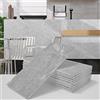 A.Monamour Adesivi per Piastrelle da Parete Adesivi per Mattonelle Autoadesivo Spessa Marmo Effetto 3D Impermeabile PVC Decorazione Murale per Cucina Bagno Lavanderia 10.16x20.32cm