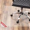 Floordirekt PRO Tappetino per sedia da ufficio in policarbonato, per pavimenti duri, trasparente, antiscivolo, protezione del pavimento, resistente, in plastica trasparente (90 x 120 cm)