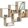 IDMarket - Scaffale a parete LUCAS in legno di faggio