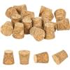 QUARKZMAN 20 Tappi di Sughero per Bottiglie Stoppini Tappi di Sughero 0.35x0.24x0.39 Pollice Morbido Legno Naturale Tappi Conici per Bar Ristorante DIY Artigianato