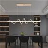 Likflyer Lampada a Sospensione LED Lampada da Soffitto, Moderna sospensione LED L120CM, Twist Creativo a Forma di Serpente - Oro Placcato Sospensione Dimmerabili 3000K-6000K,