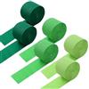 AetherAurora 6 Rotoli di Carta Crespa Verde, 4,5 cm x 25 m Crepe Paper, per Decorazioni di Matrimonio e Feste Compleanno, Matrimoni, Carnevale, Eventi Festivi Progetti Creativi, Serpentine e Strisce Multicolore