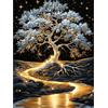 RICUVED 5D Albero della vita Diamond Painting Kit Completo,Diamantini Crystal Art Pittura Diamante Fai da Te,Nano Strass Ricamo a Punto Croce, Decorazione per Casa e Pareti 30x40cm
