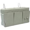 croselyu 3 griglie casa multifunzionale comodino appeso borsa college dormitorio comodino cesto appeso letto ordinamento borsa portaoggetti borsa portaoggetti riviste libri, 1 pezzo (grigio)