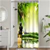 Uiiooazy Tenda da Doccia Antimuffa 90x180cm Spa Verde Salvia Bambù Zen
