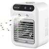 Striegro Condizionatore Portatile Ricaricabile - Mini raffreddatore d'Aria con umidificazione Spray e Timer 8 Ore, Bianco.