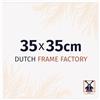 Dutch Frame Factory - Cornice 35x35 cm - Bianco Lucente - Cornice per foto in Plastica con vetro plastico Antiriflesso - Cornice portafoto 35x35 cm - Easy