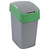 CURVER 02172 pc-P80 - 00 Pattumiera Flip B, 50 l, Argento/Verde