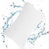 Wvu & Wvo Cuscino per vasca da bagno bianco con 4 ventose, cuscino per vasca da bagno, cuscino cervicale, cuscino per rilassamento ottimale del collo