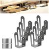 mimzemamz Porta Taglieri da Cucina, 8 Pezzi Porta Coperchi Pentole Salvaspazio, Accessorio Multiuso Portataglieri e Coperchi, Tavolo da Taglio Rack di Stoccaggio Porta Tagliere Verticale in Metallo (Nero)
