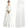 Searley - Porta abito da sposa, 185x60 cm, custodia con cerniera e antitarme, buste trasparenti per vestiti, copriabiti da armadio, copriabiti antipolvere.