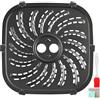 EATBALE Friggitrice ad aria Bistecchiera per Russell Hobbs 4L 27160 Friggitrice ad aria Ricambi N700639 Vassoio antiaderente 19 x 19 CM Griglia Acciaio inossidabile Lavabile in lavastoviglie