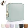 Playexen Portatrucchi Pochette Trucchi Donna Piccola Trousse da Borsetta Ragazza in PU Beauty Case da Viaggio per Cosmetica Organizer Piccolo Astuccio Trucco Portatile per Amica Compleanno(litchi-Verde)