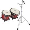 XDrum Set XDrum Bongos Pro Rosso Vino incl. Supporto, Bonghi, Dimensioni bongo: 6