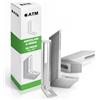 ATM Squadretta per Mobili Acciaio Zincato 75x30x15mm - Angolare 90° Forato, Spessore 1,0mm - Set da 25 pezzi