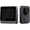 Generic SproutSage - Campanello video con visione notturna, audio bidirezionale, video HD, impermeabile IP68, monitor da 4,3 pollici, batteria di grande capacità, campanello video con monitor wireless