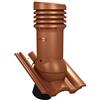Parotec Caminetto di sfiato EVO DN150 per BMI Wierer - Taunus Tegole Ventola Ventola (RAL 8004 - Rosso mattone)